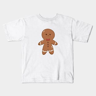 Cute Kawaii Gingerbread Man Kids T-Shirt